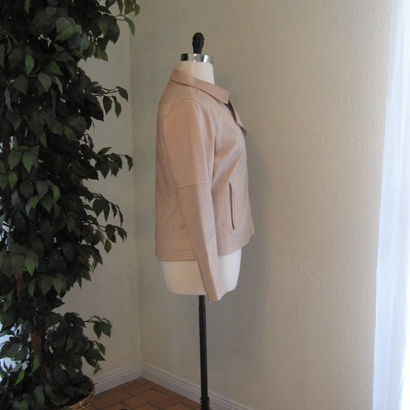 Athleta Salt Flat Leather Moto Jacket - Like New - Picture 10 of 13